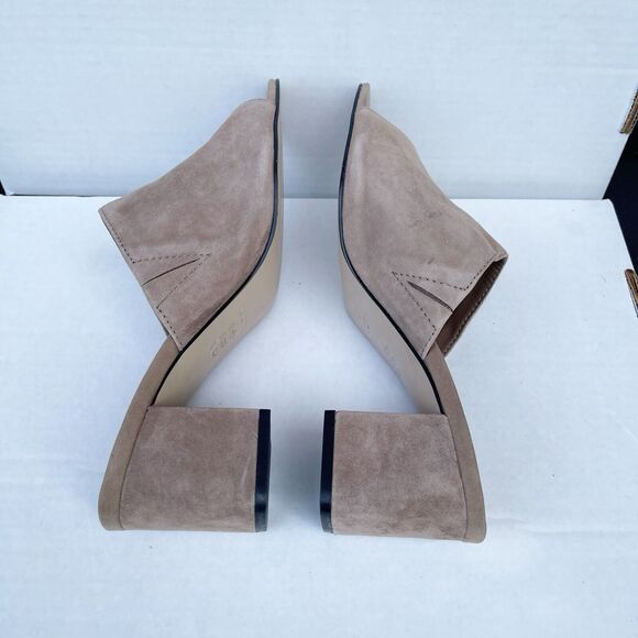 Aldo Womens Summer Slides Sandals Shoes Size 10 Tan Suede Chunky Block Heel EUC - Picture 8 of 13